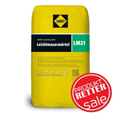 AKTION - SAKRET Leichtmauermörtel klebrig LM 21 K 20kg