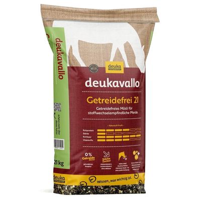 Deukavallo Getreidefrei 21 Getreidefreies Müsli f. stoffwechselempfindl. Pferde