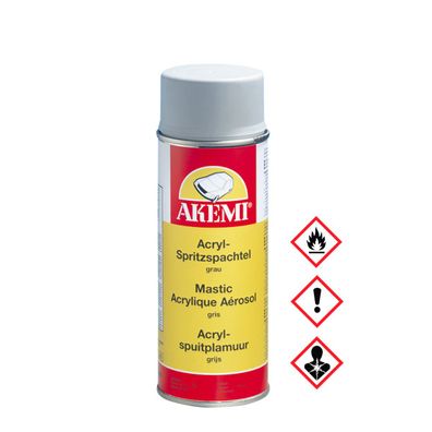 Akemi Acryl Spritzspachtel Feinspachtel Acrylbasis grau 400ml