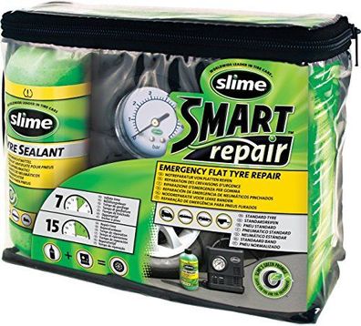 slime 10914 Reparaturset für PKW- Reifen inkl. Kompressor