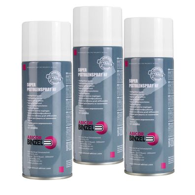 ABICOR BINZEL Super Pistolenspray NF 3er Set je 400 ml Schweißschutzspray