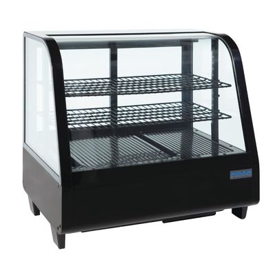 Polar Serie C Kühlvitrine schwarz 100L