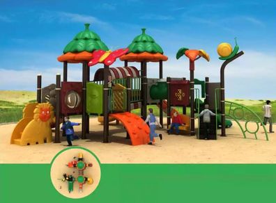 Spielplatz Outdoor Dschungel Typ Kunststoffeturm Spielbereich Für Kinder