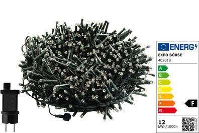 Lichterkette 1500 LED 33m IP44 Innen- und Außen 8 Funktionen Timer