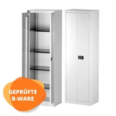 Bisley Universal Flügeltürenschrank für 5 OH • Aktenschrank 600 mm Breit