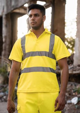 Korntex® KXPOLO Hi-Vis Warnschutz Polo-Shirt „Liverpool“ EN ISO 20471