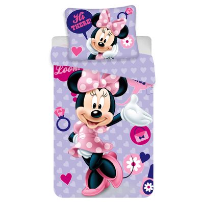 Disney Minnie Mouse Baby / Kleinkind Hi There! Bettwäsche Linon / Renforcé