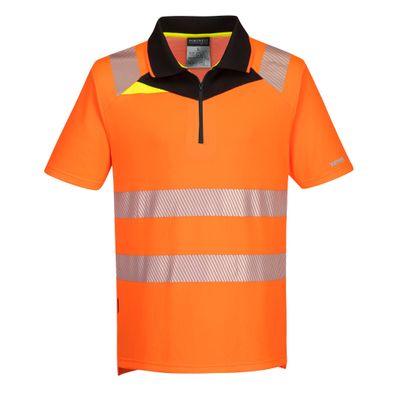 Portwest® DX4 Warnschutz Polo Shirt DX412 Reißverschluss kurzarm EN ISO 20471