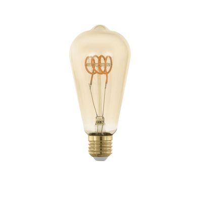 EGLO LED Leuchtmittel E27 ST64 5W 350lm 2200K 320° amber Dämmerungssensor 64x143mm