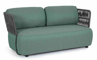 Sofa Palmer aus Aluminium, Jade 167x86x79 cm