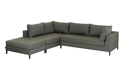 Gartenecksofa Capri aus Aluminium, Links 246x262x60 cm