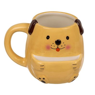 Tasse Hund mit Keksfach Trinkbecher Kaffeetasse Gebäck Keks Welpe Hunde Becher