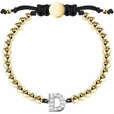 Bicolor bracelet with letter "D" LPS05ARR10