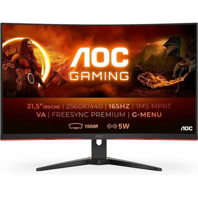 AOC Monitor Gaming CQ32G2SE BK 31 5" AOC5" AOC 5" (CQ32G2SE BK)