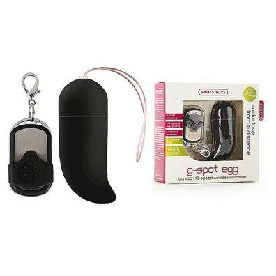 SHOTS TOYS Remote Vibrating G-Spot Egg black