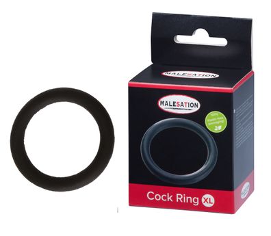 Malesation Silicone Cock-Ring black XL (Ø 5cm)