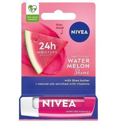 Nivea Watermelon Shine Pomadka 4,8g - Pflegende Lippenstift