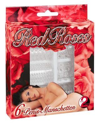 Red Roses Penismanschetten 6er