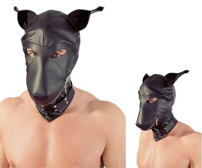 Lederimitat Dog Mask