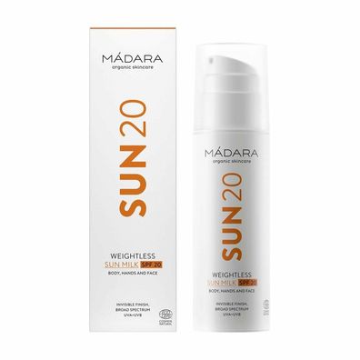 Mádara - Weightless Sun Milk Spf20 150ml