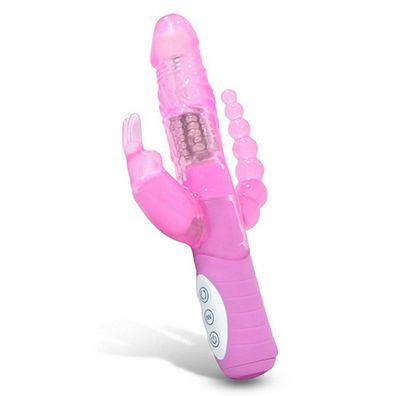 Seven Creations Rabbit Dual Vibrating Pleasure pink