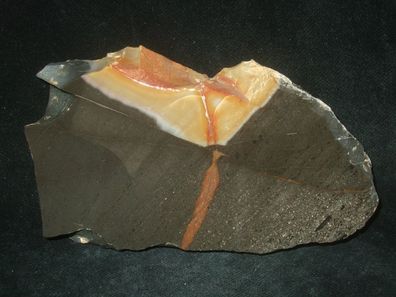 Jaspis-Bilderachat-Bilderjaspis (Indien) Anschliff -Mineralien-Heilsteine-Anschliffe