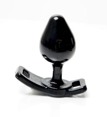 Strap-on Buttplug in Schwarz