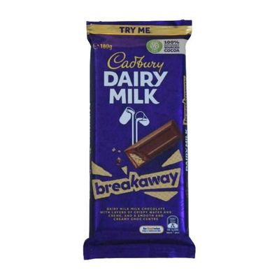 Cadbury Breakaway Schokolade - Import 180 g