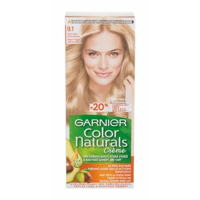 Garnier Color Naturals Créme Hair Color 9,1 Natural Blond, 40ml