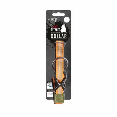 AFP Off Street Dog Collar Tangerine M