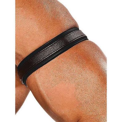 Colt Leather Bicep Strap - Black