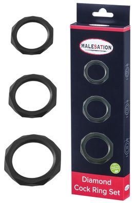 Malesation Diamond Cock Ring Set