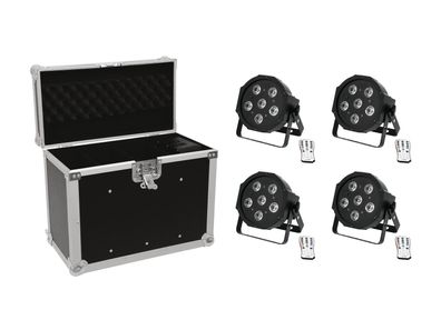 Eurolite Set 4x LED SLS-603 + Case EC-SL4M Größe M