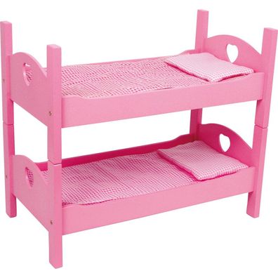 Etagenbett für Puppen, pink