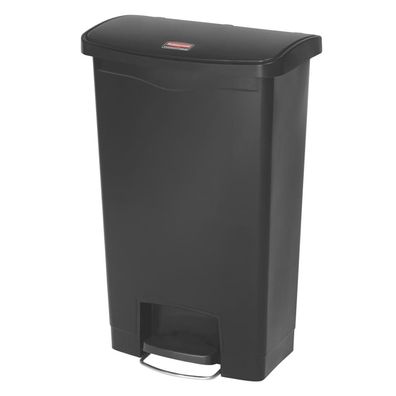 Rubbermaid Tretmülleimer Slim Jim 50 L Schwarz