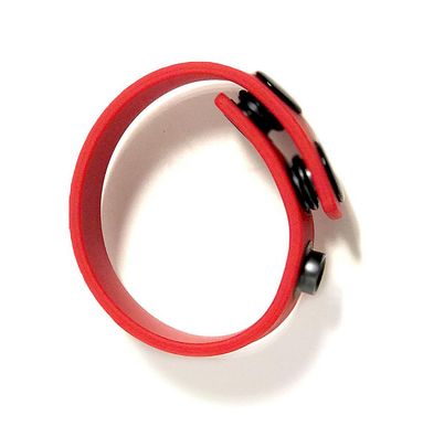 Bone Yard Silicone Cock Strap Red