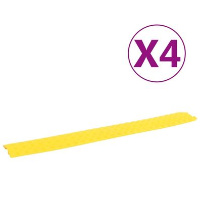 vidaXL Kabelbrücken 4 Stk. 98,5 cm Gelb