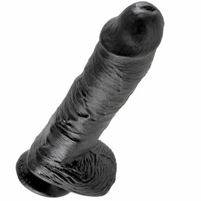 King Cock 10 inch Balls Black