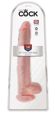 King Cock 14" Cock with Balls