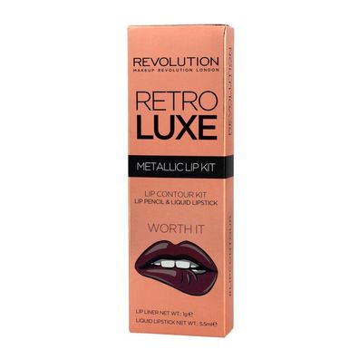 Makeup Revolution Retro Luxe Metallic Lip Kit Worth It 1op