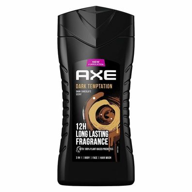 Axe Dark Temptation Men Body Amber, Chocolate, Red Pepper 250ml Shower Gel