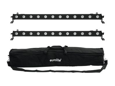 Eurolite Set 2x LED BAR-12 QCL RGBW + Soft-Bag