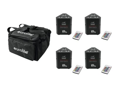 Eurolite Set 4x AKKU TL-3 QuickDMX + Soft-Bag