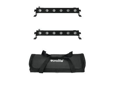 Eurolite Set 2x LED BAR-6 QCL RGBA + Soft-Bag