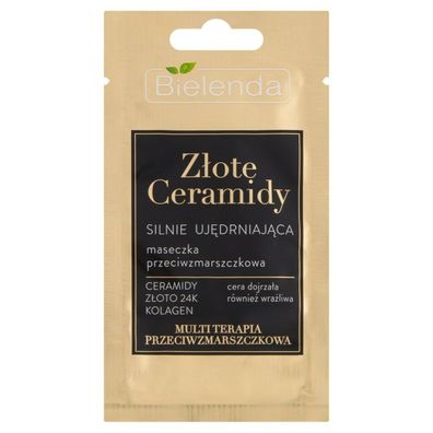 Bielenda Golden Ceramides Stark straffende Anti-Falten-Maske 8g