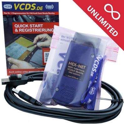 Unlimited - VCDS HEX-NET WiFi Diagnosegerät System Adapter VW Audi Seat Skoda