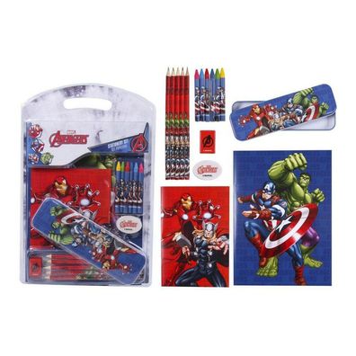 Cerdá - Complete School Set With Metal Case And Material Avengers