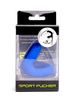 Liquid Silicone Rugby Ring Blue