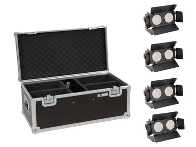 Eurolite Set 4x LED CBB-2 WW/CW Fairlight + Case