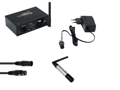 Eurolite Set freeDMX AP Wi-Fi Interface + QuickDMX Funksender + DMX Kabel